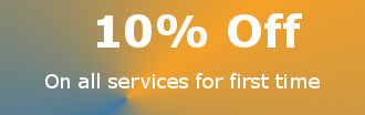 First time 10% off
