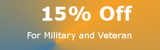 Military and Veteran 15% off
